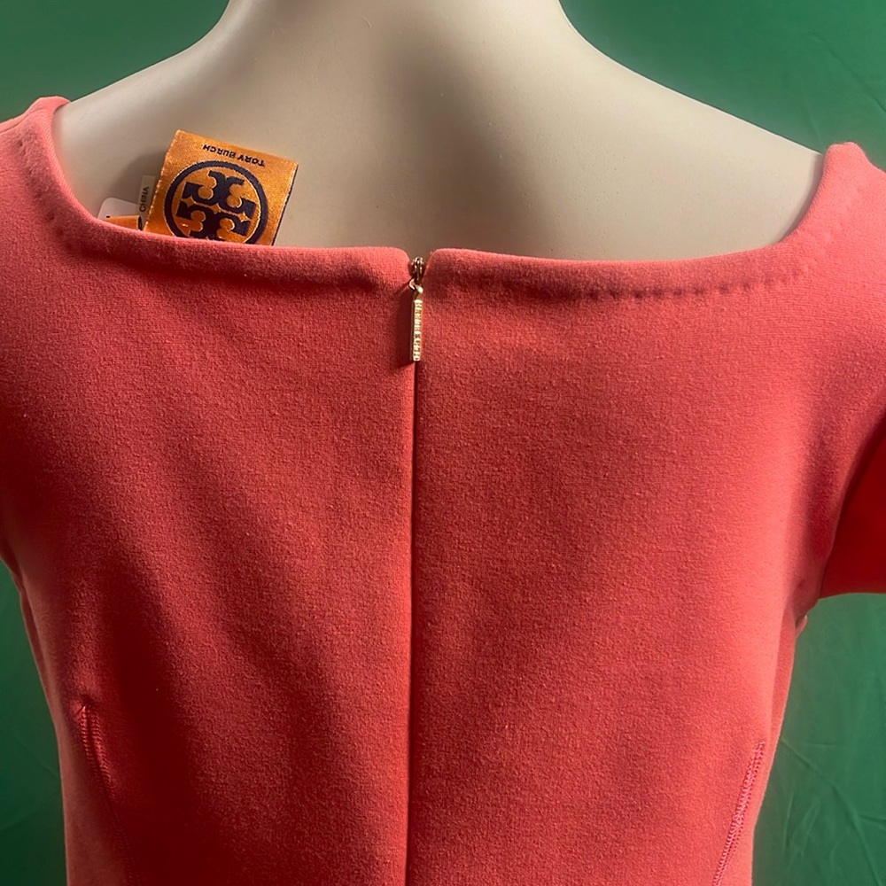 TORY BURCH Square Neckline Mini Dress M